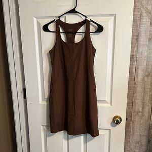 Girlfriend Collective Chocolate Athletic Mini Dress